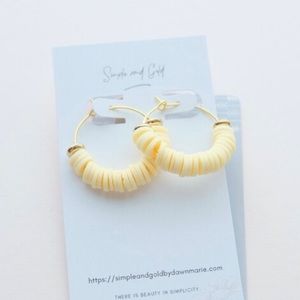 Beaded Hoop Earrings